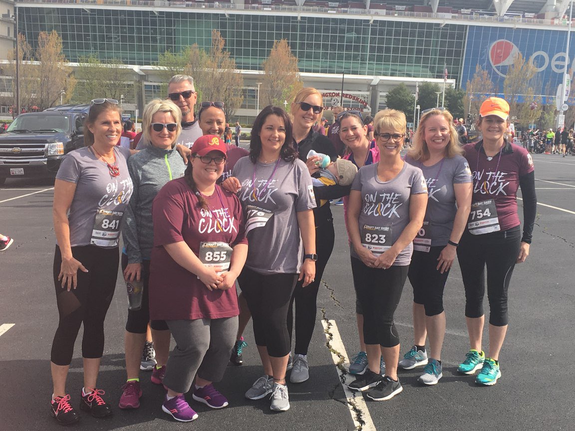 PlumPointESCCPS's tweet photo. PPES staff at the #draftday5k https://t.co/odMAWFULOC