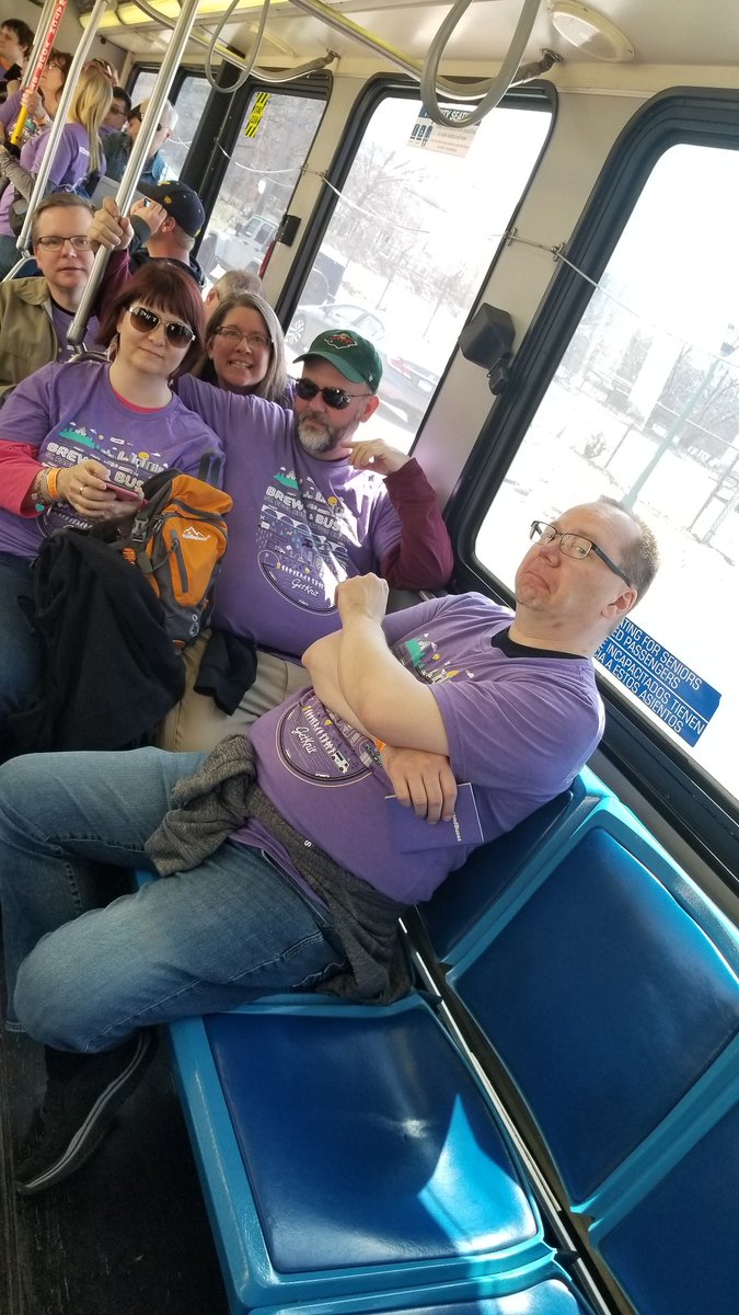 hoffmann79's tweet image. Rolling on to the next @GetKnitEvents #BrewsandBuses stop. On to @BlackStackBrew