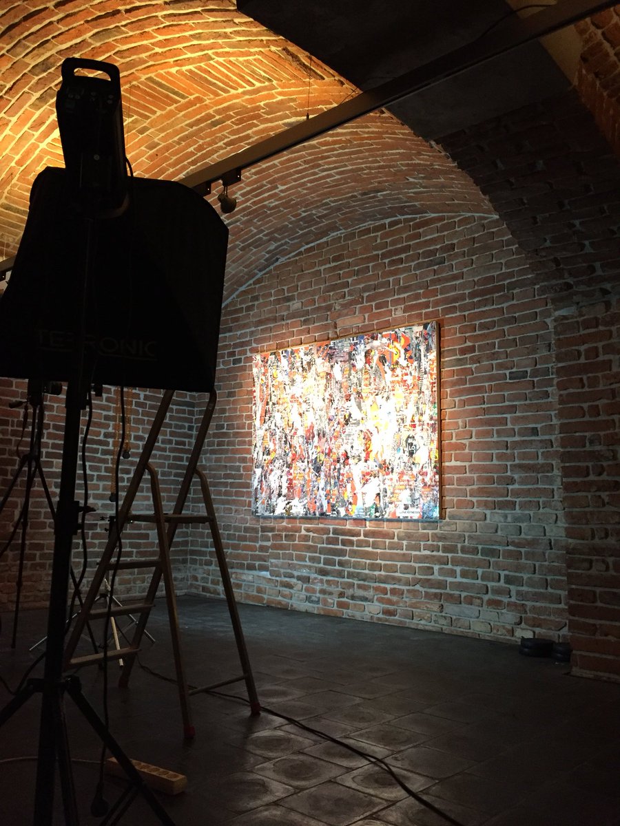 Getting photos taken for my upcoming catalogue. #modernart #collage #decollage #pragueart #czechart #artrepublicprague