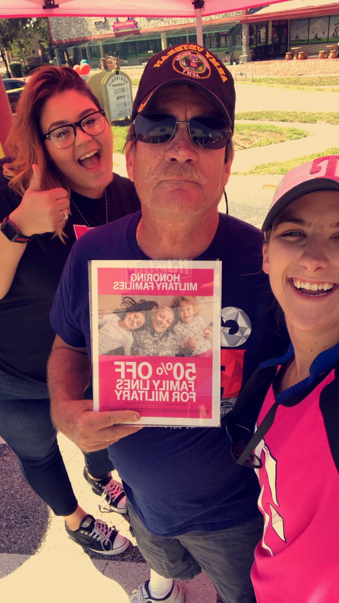 RealMaddyPipes's tweet photo. We love our #Veterans. The feeling we get helping veterans save money and get on #AmericasBestNetwork is indescribable! #AreYouWithUs #veterans #WeWontStop #TMobile @magenta_jessica @Brittanyyy_Ray @MalcolmDMcCloud @TMobileTruckTPA https://t.co/TpD6WAVZfP