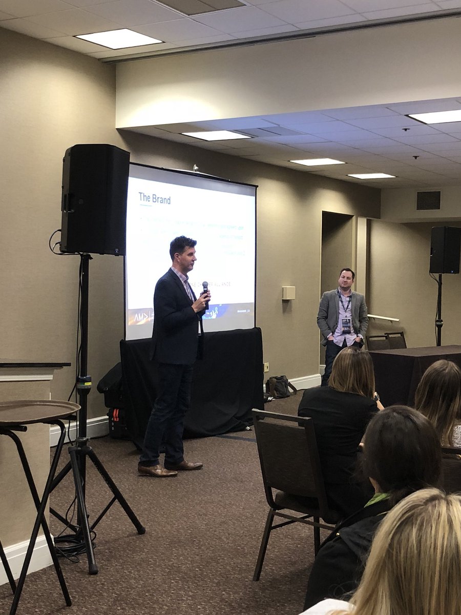stewmeister's tweet photo. Listening to @dovhoffman and @HayhurstBr share about the One Chapter Alliance expanding the @AMA_Marketing community #AMAsummit https://t.co/KFImWFEnP0