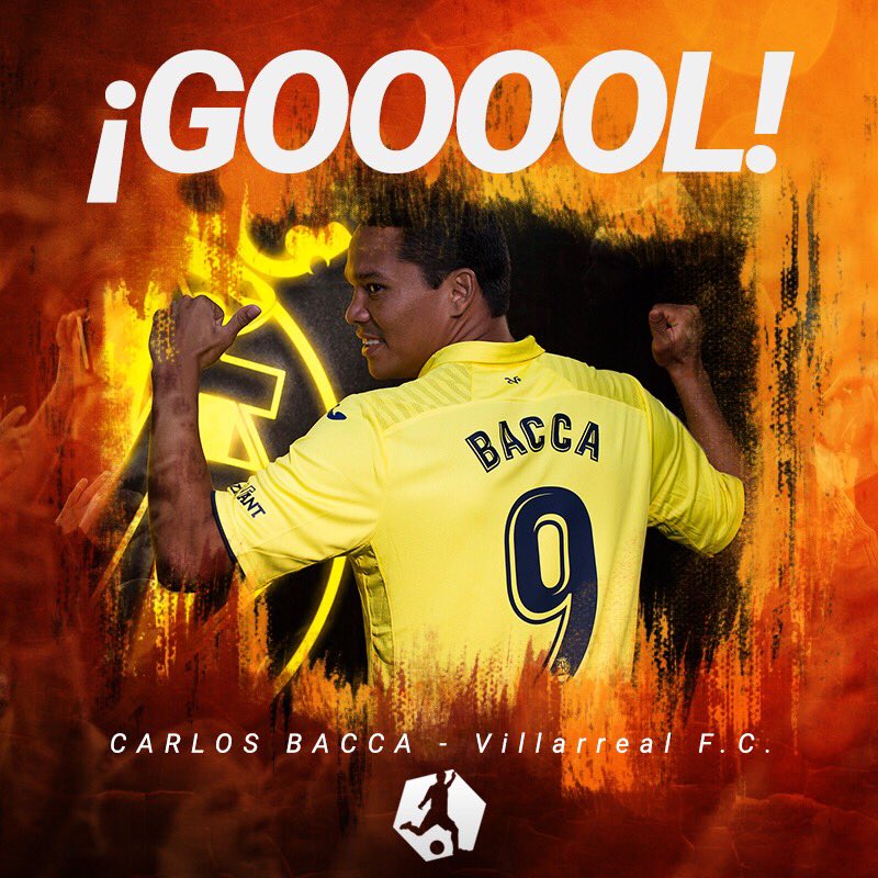 Golombianos's tweet photo. ¡TRIPLETE! ¡#GOLombiano🇨🇴 x3 de Carlos Bacca en #LaLiga🇪🇸! Villarreal [3]-1 Celta - #PARCIAL https://t.co/x35xUqVCDt
