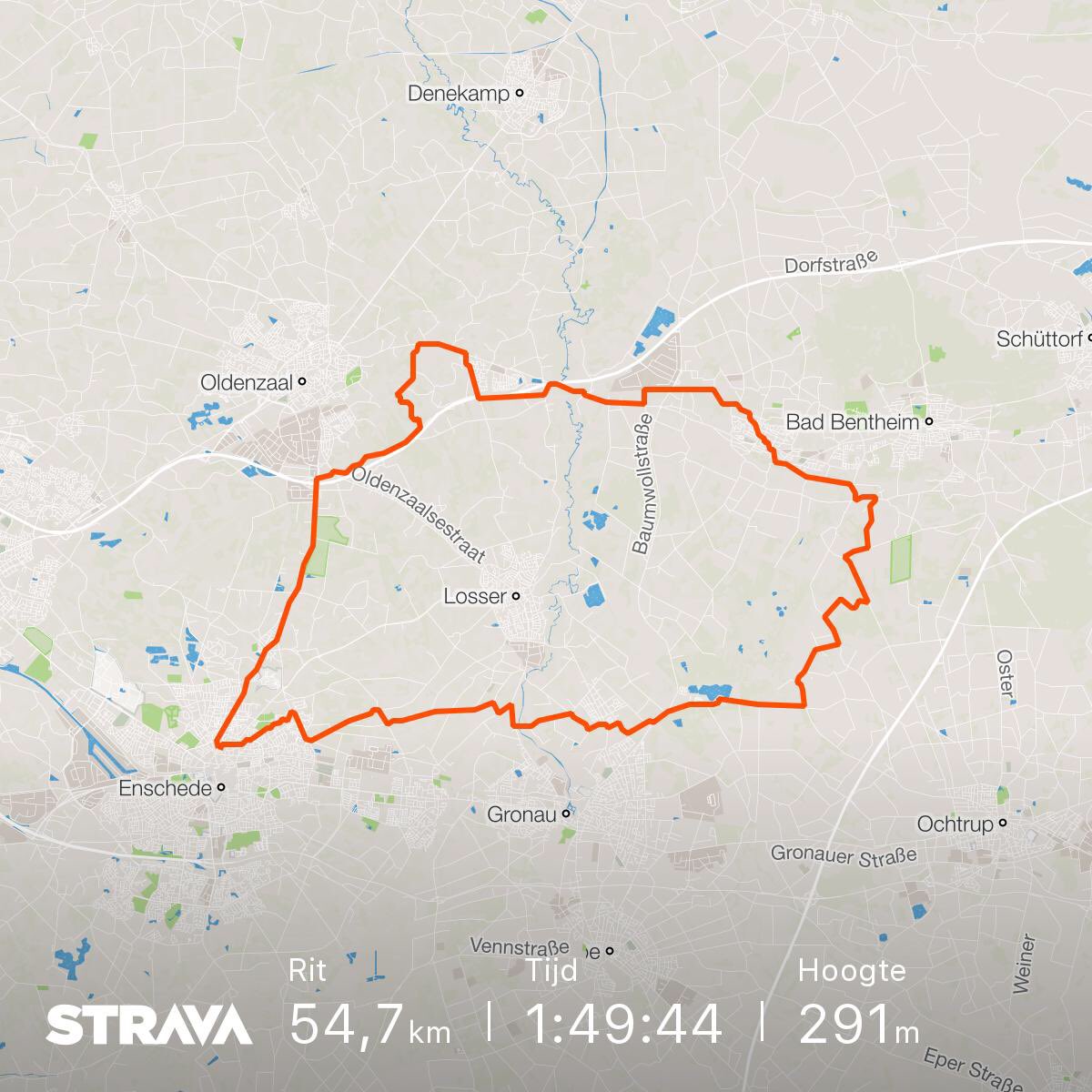 f_brinks's tweet image. Ronde Gildehaus. Bekijk mijn rit op Strava. strava.com/activities/153…