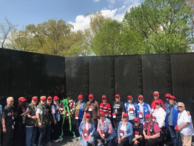 VVMF's tweet photo. Today we welcomed 45 women (non-nurses) who served in-country during the Vietnam War. Thank you for visiting The Wall 🇺🇸 https://t.co/pS9xMmOxqj