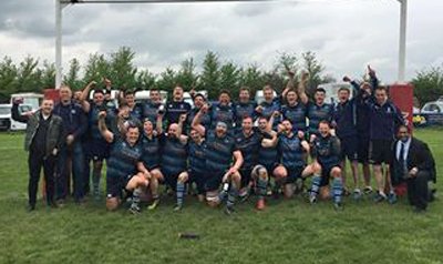 Here's a picture from Topsham celebrating their promotion back to the Cornwall/Devon League after beating Bodmin 67-3