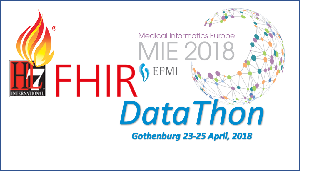 chronaki's tweet photo. Winners of the @EFMI #MIE2018  #Datathon @HL7 @FHIRnews demonstrated use of #IPS patient summaries with lookup of adverse event data from @WHO Upsala #vigibase @Trillium_II @Standards4EU @eHealth_EU https://t.co/UgSyWG8MQ5
