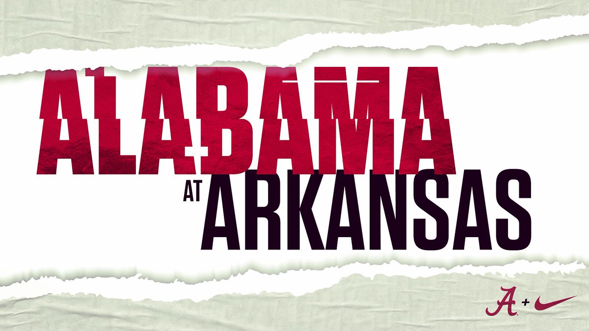 Can’t be in Fayetteville for Saturday’s matchup? Here’s how you can catch game two between the Crimson Tide and Razorbacks:

🆚 Arkansas 
⏰ 6 p.m. CT
📍 Baum Stadium
📻 Crimson Tide Sports Network
📺 SEC Network+
📊 bit.ly/2o8h1ds

#RollTide