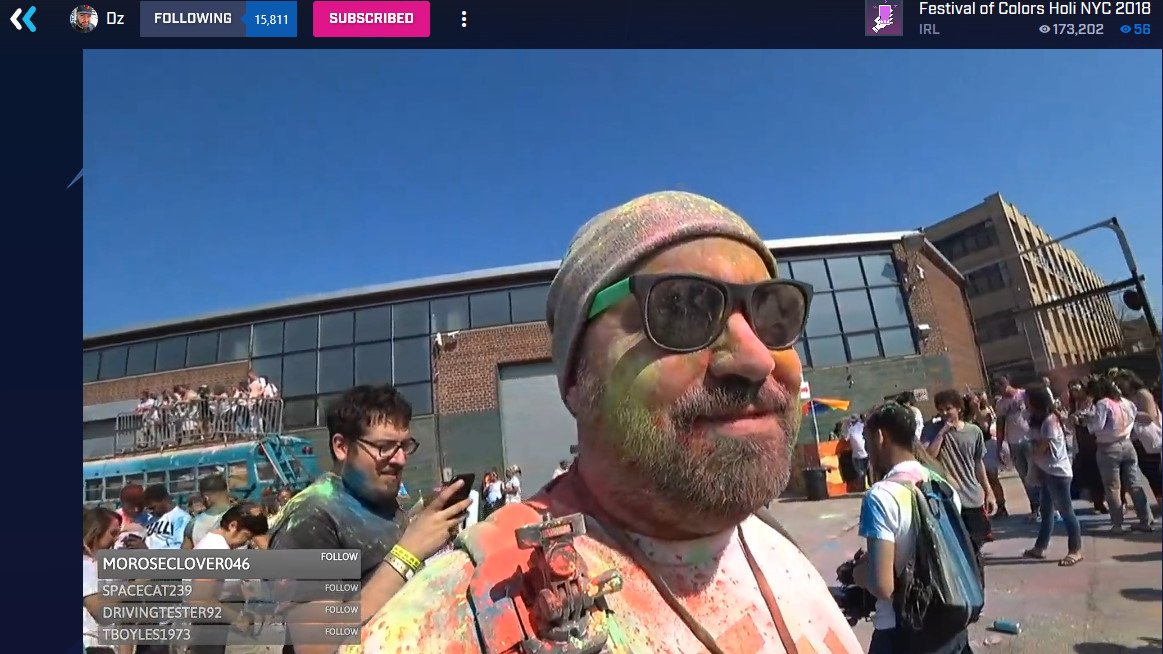 Ok Someone needs more color! @DzLiveTV with @RoboticMike at the @HoliNYC live on @WatchMixer