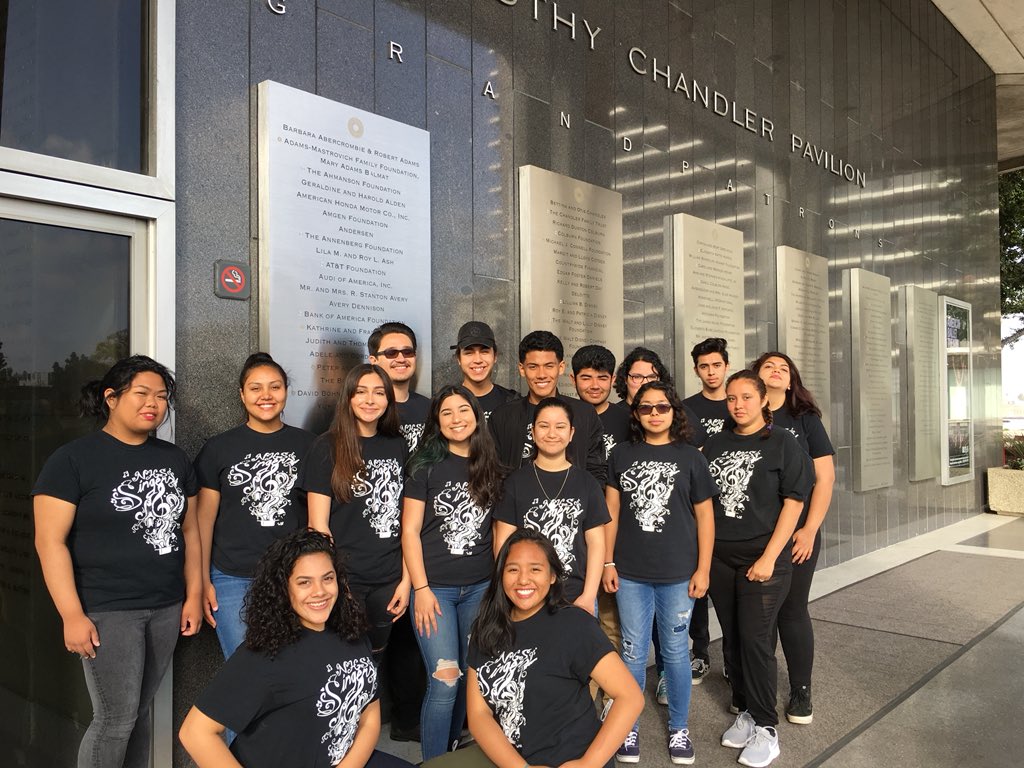 The NHS Singers represented the #LancerFamily and #NLMUSD this am. They went to the #DorothyChandlerPavilion in LA for a Rehearsal as a part of the 900 voice LA #MasterChorale HS Choir Festival which will be 5/18 @ #WaltDisneyConcertHall. Congrats to Ms. Lanpher & her students!