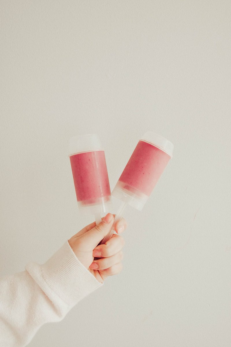 Handmade plum berry pushpops. Tastes like childhood.