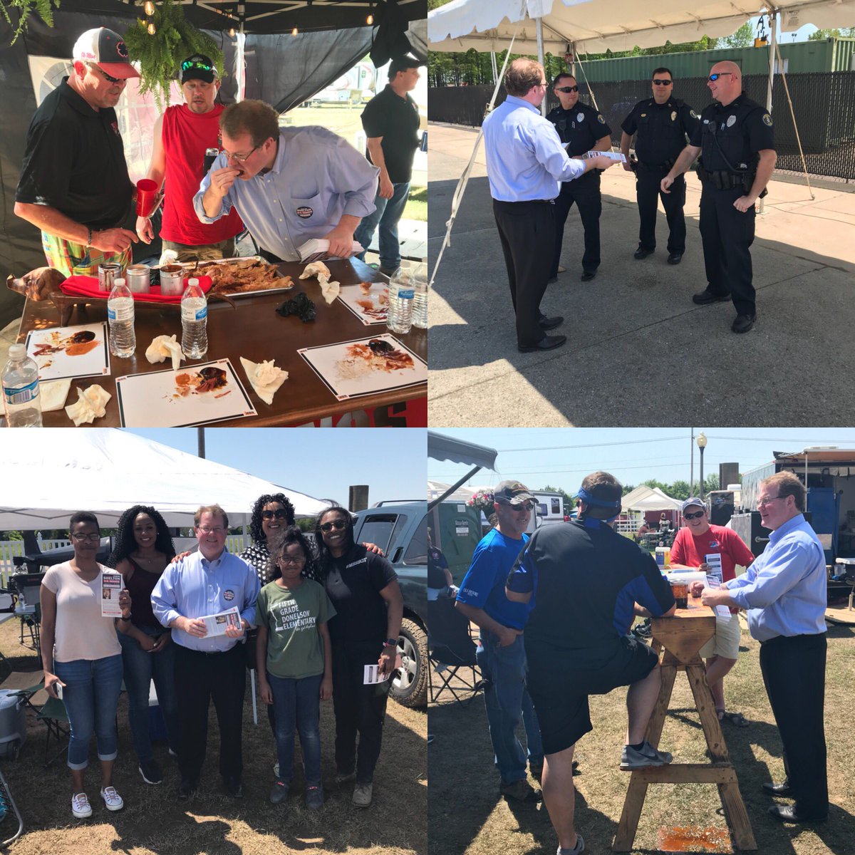 jasonformiss's tweet photo. If you want great barbecue, go to #SpringFest2k18 at #snowdengrovepark in #southavenmississippi! Great people and terrific family fun! #NextGenMS #MSSen https://t.co/fTl532emrM