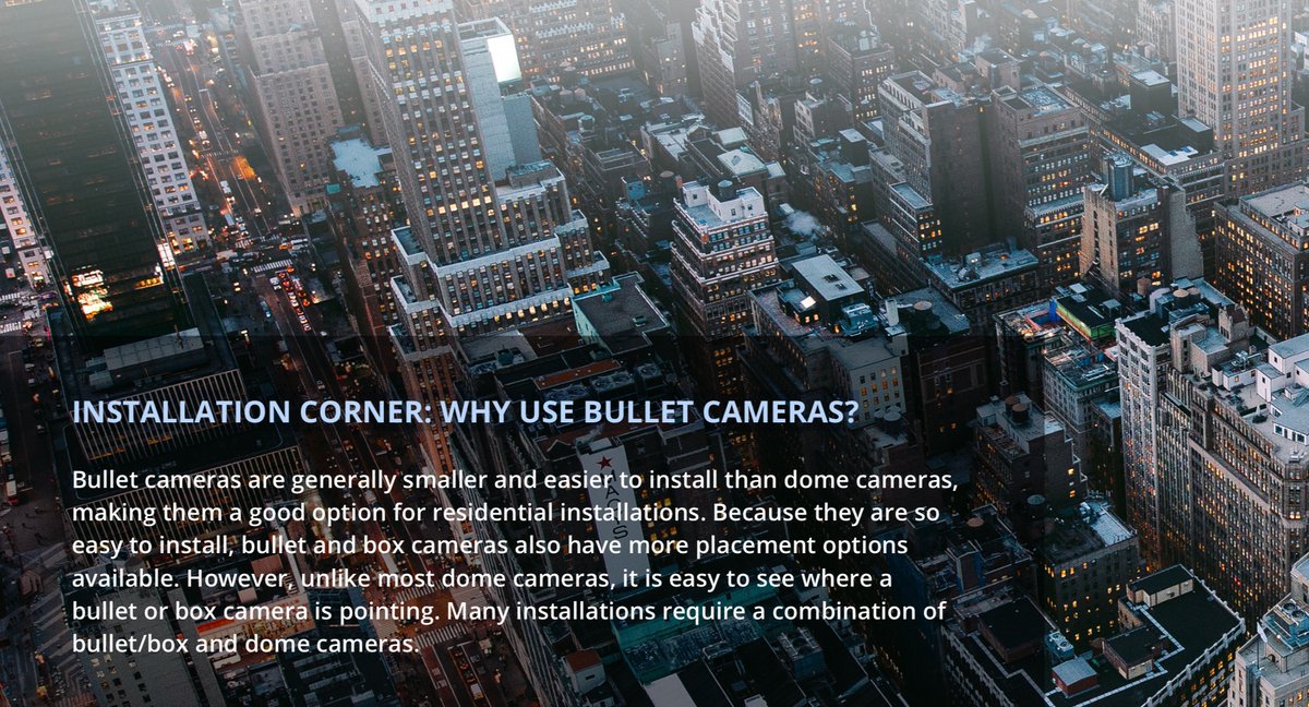 ICRealtime's tweet photo. Why use Bullet Cameras? https://t.co/rCTPNgEeSF #surveillance https://t.co/OTAg75yBP7