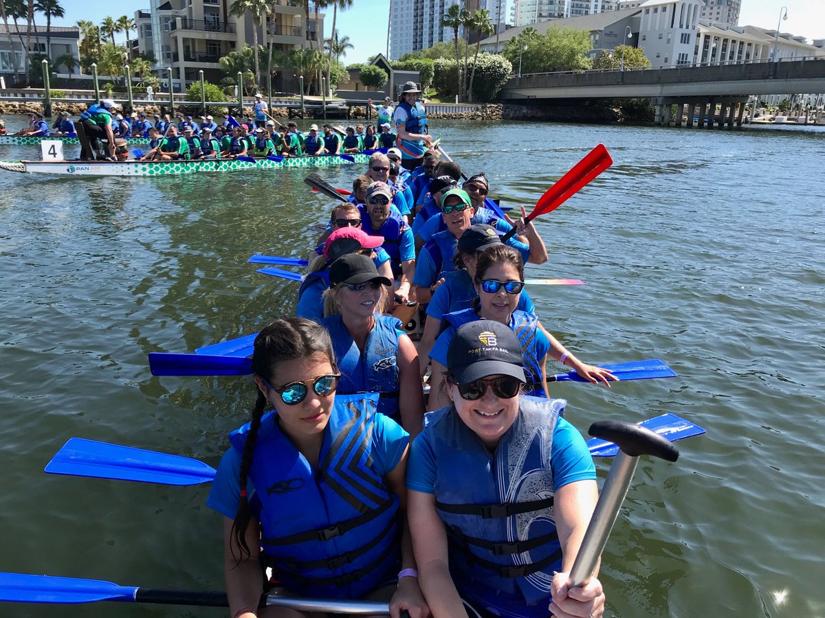 PortTampaBay's tweet photo. Our fastest time ever at 2:07 (we think), but after a real squeaker, we lost in the last stretch. @PortTampaBay #harbormasters #stillwinners https://t.co/UG3HYD2YhW