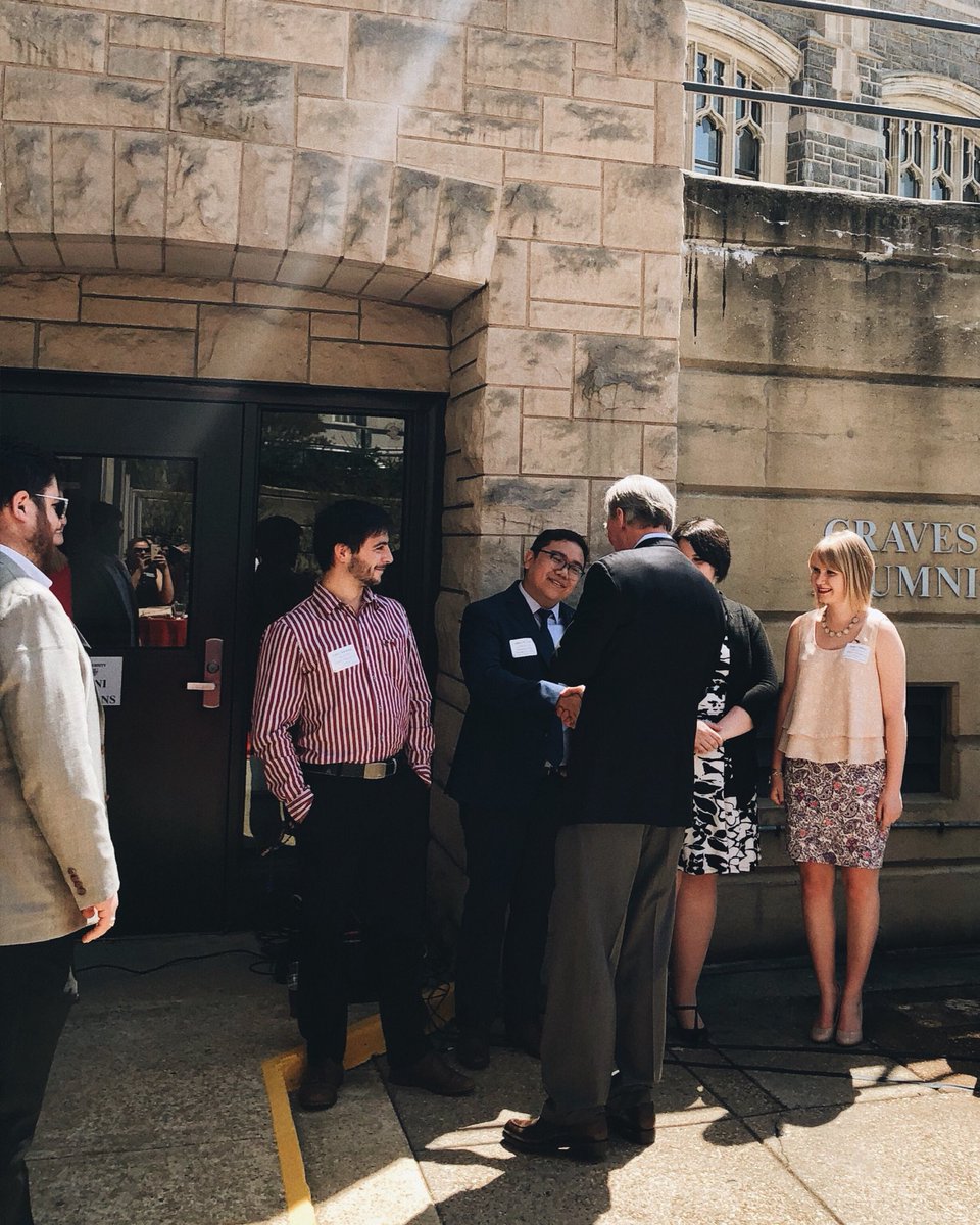 Great to be home again at <a href="/CatholicUniv/">The Catholic University of America</a> inducting members of the class of 2018 into the Red Feather Society — thanks again <a href="/CUAalumni/">OLD ACCOUNT - CatholicU Alumni Association</a> for organizing a great event &amp; asking us #CUAalumni back to be on the host committee! 🔑