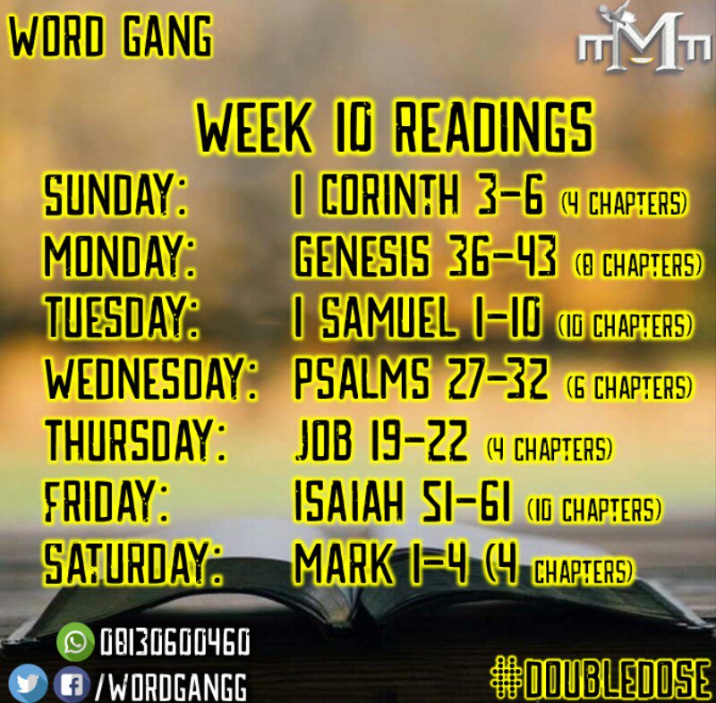 WordGangg's tweet photo. Week 10 #DoubleDose #Milestone10 @DafidiKunle @MMMToday @WordGangg 🙌 https://t.co/GkqNifYk8n
