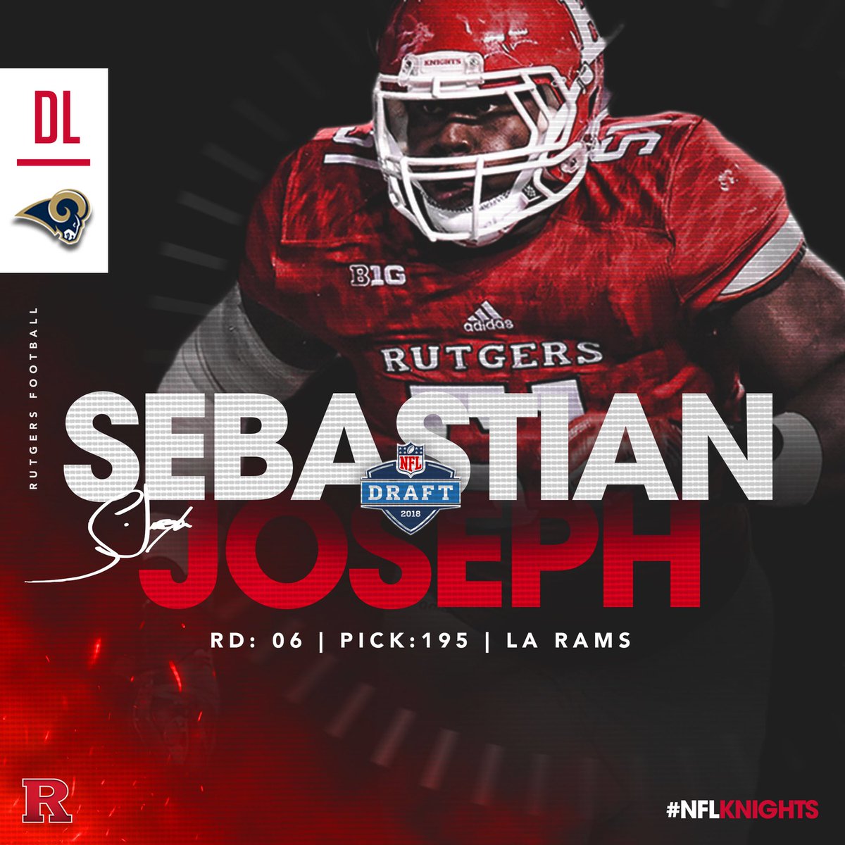 rutgers football on twitter with the 195th pick in the 2018 nfl