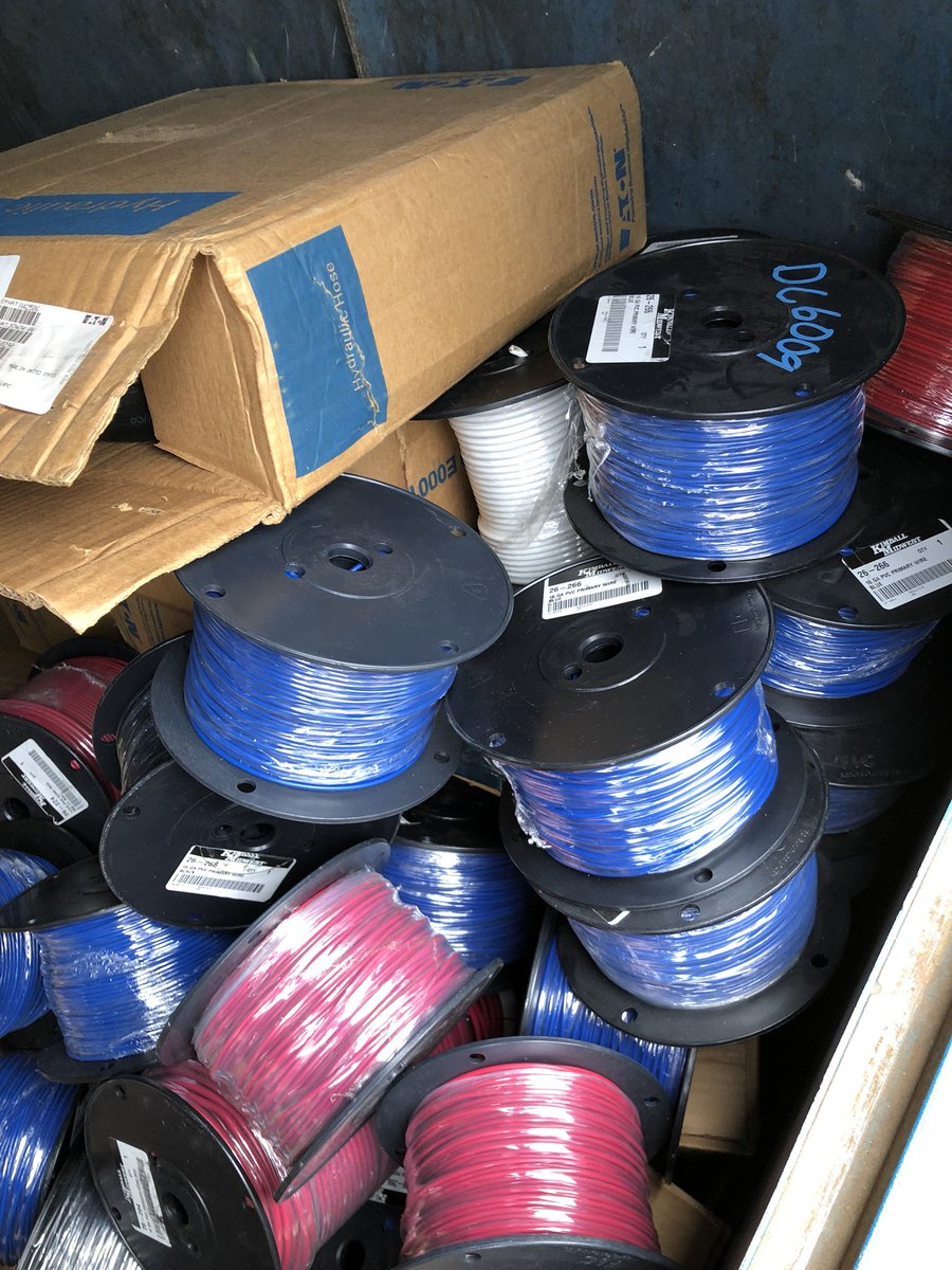 scotthatten's tweet photo. @KimballMidwest Thanks to the guy who pulled up his car and unloaded in the dumpster...never buy wire/hoses again https://t.co/rwY77G0T3f