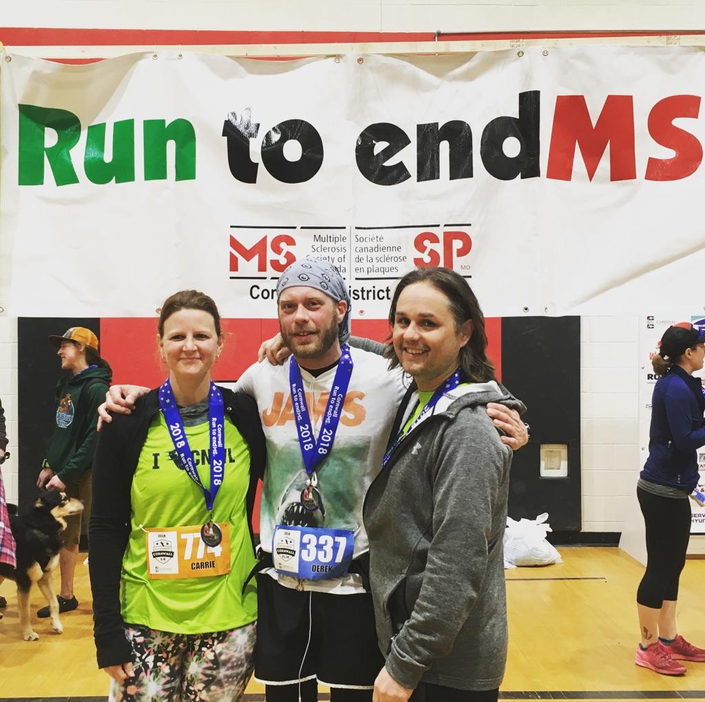 ChiefDevine's tweet photo. Congrats to Derek Corbeil and friends for participation in the Cornwall Run to EndMs 2018. https://t.co/5o1UM59wrd