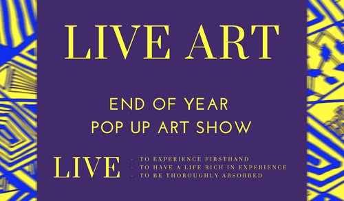 SAIC_Graduate's tweet photo. LIVE ART
Sunday, April 29, 9:00–11:00 p.m.
Siragusa Gallery, 162 North State Street Residences, 162 N. State St., 16th floor

This celebratory end-of-year show is sponsored by the Residence Hall Exhibitions Committee and welcomes art submissions of all themes and disciplines. https://t.co/Myz6qCNI1q