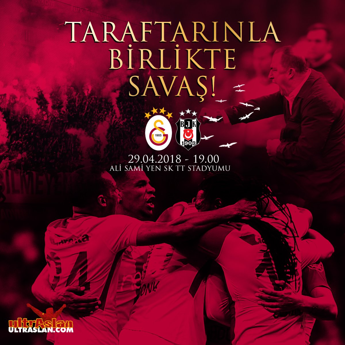 ÇIK SAHAYA !
RUHUNU KOY ORTAYA...
MİLYONLARCA TARAFTARIN YANINDA !

TARAFTARINLA BİRLİKTE SAVAŞ ! 
#BugünGünlerdenGALATASARAY #Hedef21
