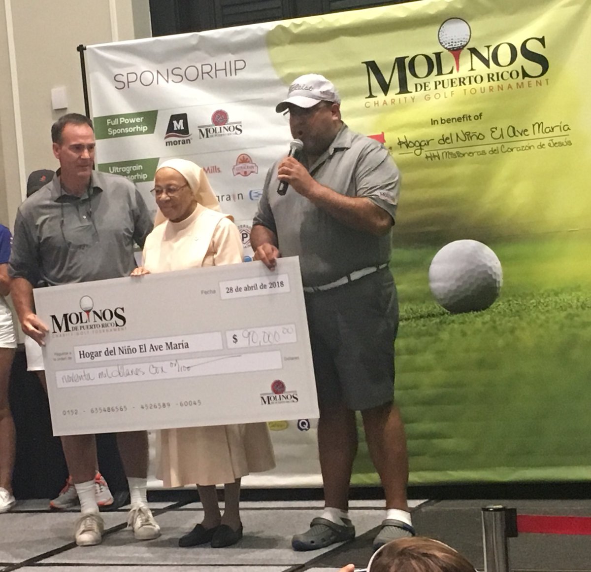 BillStoufer's tweet photo. Really proud of Molinos de Puerto Rico. Raised $90,000 for their charity golf tournament today. Special thanks to our partners that make this happen.  Even more meaningful this year with every obstacle thrown in the islands way. #molinosdepuertorico https://t.co/O7dN6CNrOi