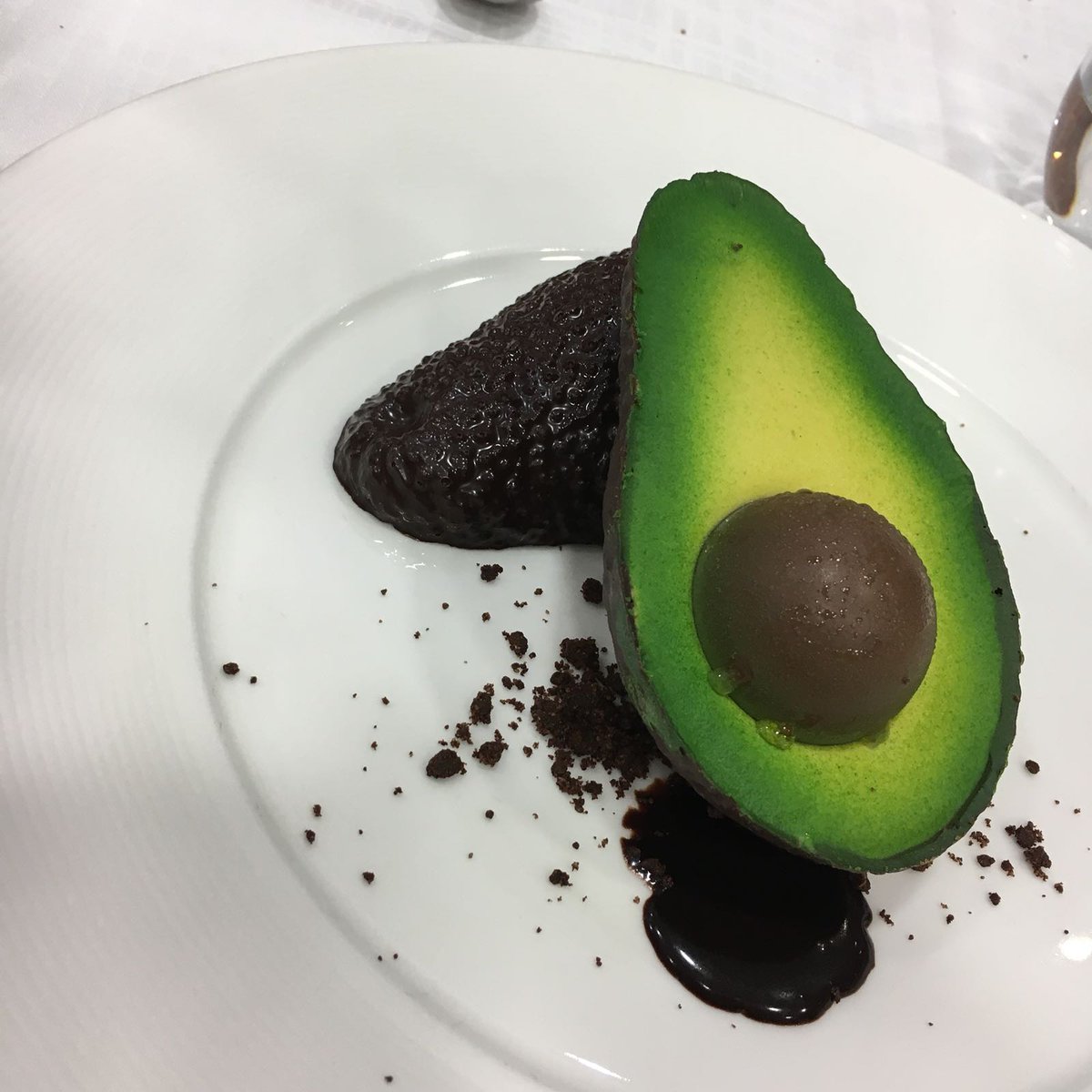 nandobarrachina's tweet photo. #SIT2018  @recetarecuerdo y esto es una obra de arte de chocolate y vainilla https://t.co/H5aetK92eP