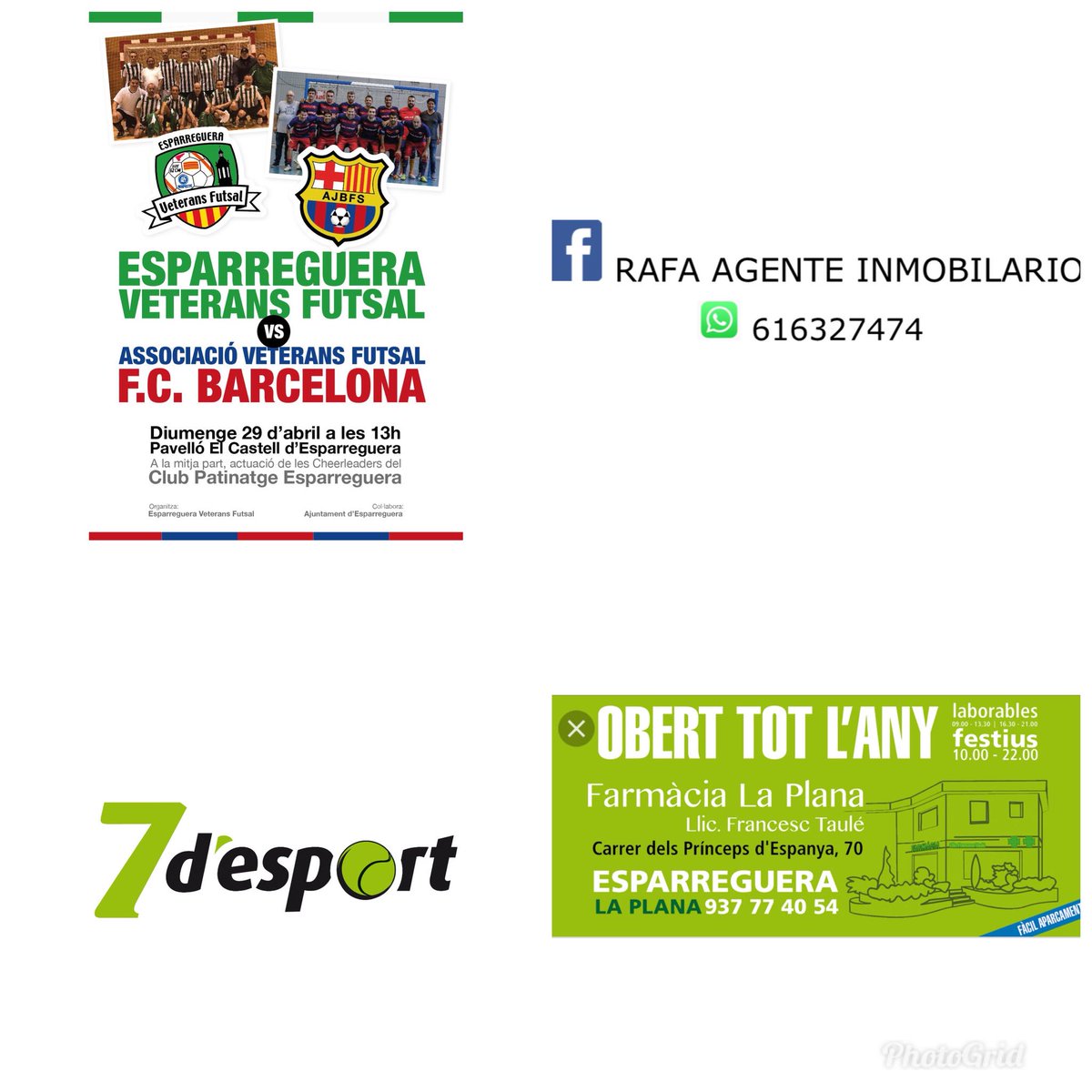 a las 13h Barça vs Esparreguera