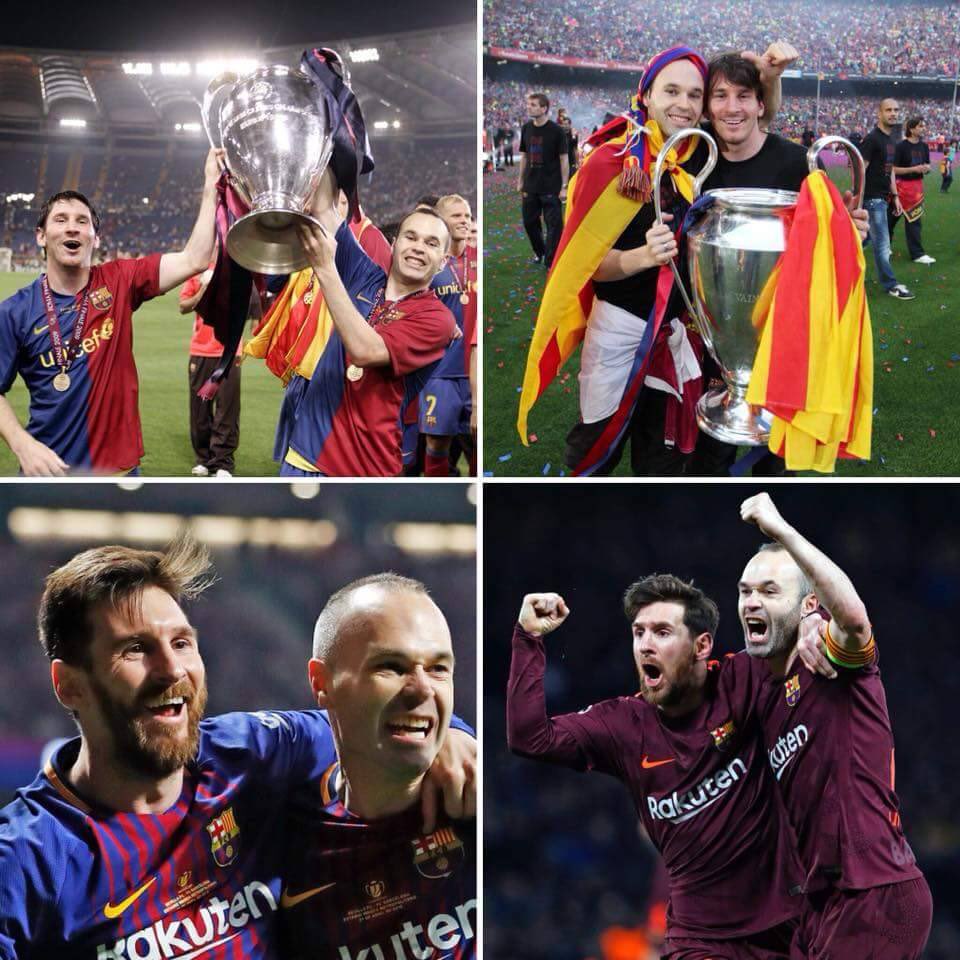 Smallbody90's tweet photo. @FCBarcelona With our match tomorrow and our second trophy in the season, how do you feel when the #Doniniesta @andresiniesta8 announced his exit?? We will forever love ❤️ you #legend🔵🔴 https://t.co/zWZtOft374