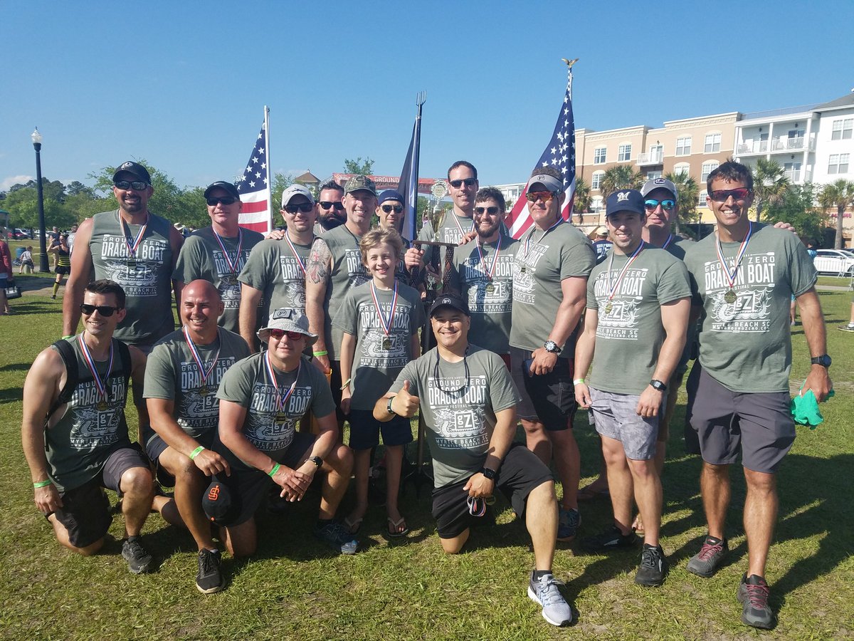 F3GrandStrand's tweet photo. F3GrandStrand had a blast at @GroundZeroMB @GZDragonBoat 

Taking home the gold was an AWESOME bonus!!  Great family day!!  #2ndF #Fellowship https://t.co/rmds0R3PJC
