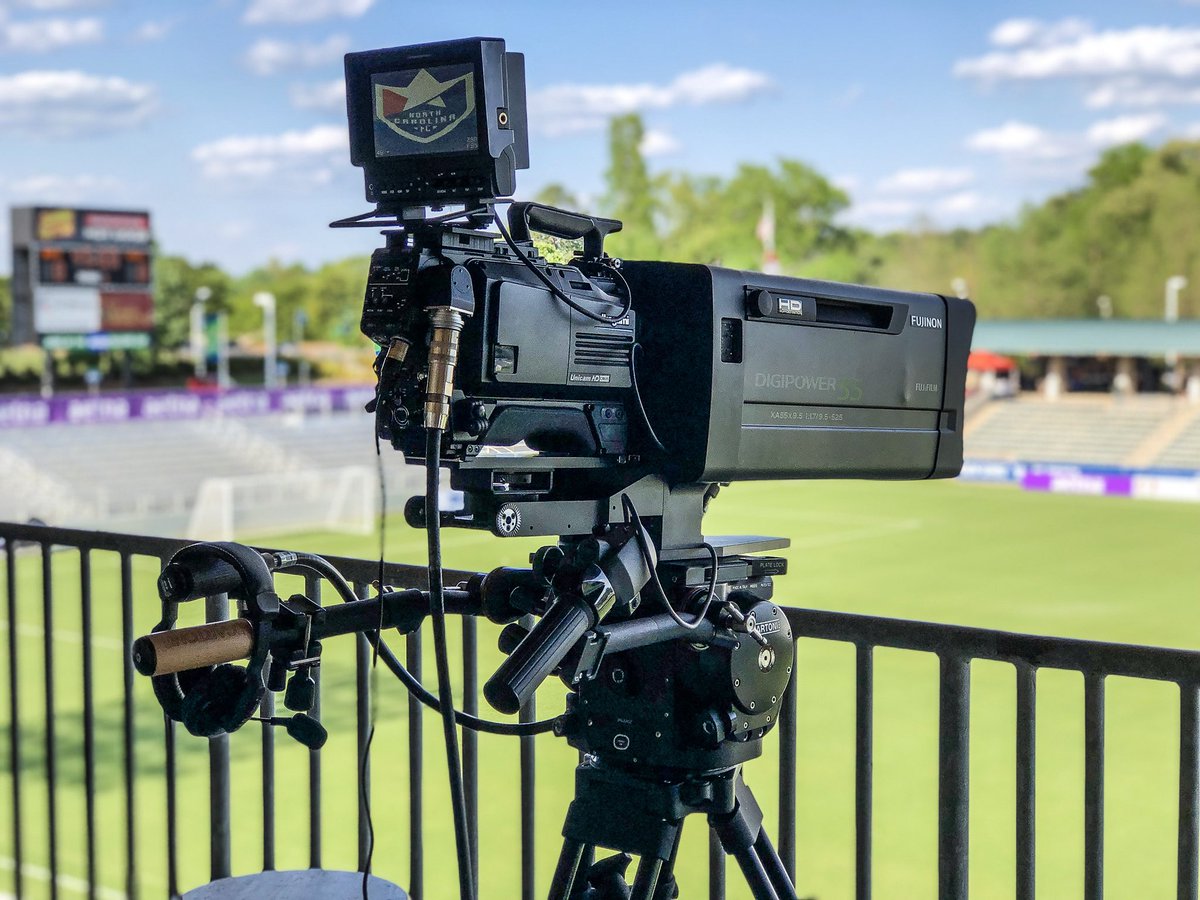 Jas0nAndrews's tweet photo. Beautiful evening to shoot some soccer ⚽️ #NCFC #soccer #production #TV #NorthCarolina #spring #ISOcam #boxlens https://t.co/G3CZyFWjfl