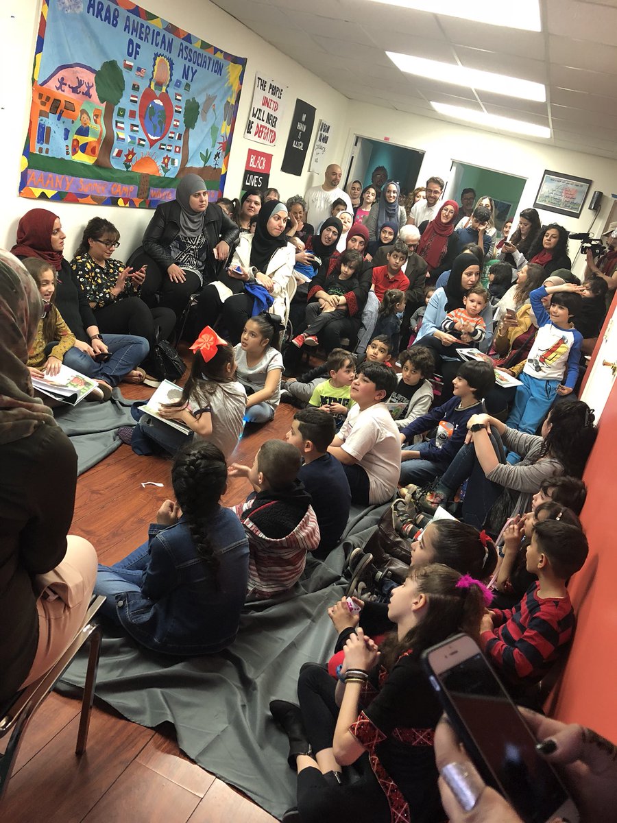 ArabAmericanNY's tweet photo. Thank you @GolbargBashi for joining us today in Bay Ridge! If you haven’t picked up your copy of ‘P is for Palestine’, you can buy it here ➡️ https://t.co/behz88YTFt https://t.co/huRkxxVnLs