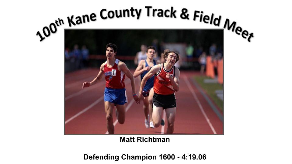 6 days till the County! Can <a href="/MattRichtman/">Matthew Richtman</a> hold off <a href="/RonzoneMichael/">Michael Ronzone</a> again &amp; will either break the record!  What about Hurgoi from DC or Rodriquez from Batavia! This might be the best race of the night! <a href="/KHSBoysTrack/">Kaneland Boys Track</a> @MileSplitIL <a href="/IllinoisRunNews/">Illinois Running News</a> <a href="/MarmionAD/">Marmion Athletics</a> <a href="/BataviaTrack/">Batavia Boys Track</a> <a href="/DCHSTRCK/">Dundee-Crown Boys Track and Field</a>