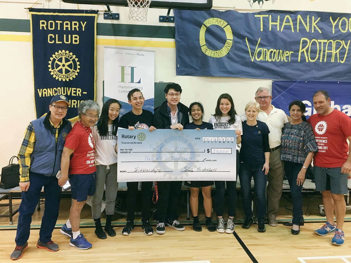 strathconabball's tweet photo. Successful 2018 Hoop-A-Thon!  So many to thank esp @vansunrise @RotaryClubYVR @RotaryYaletown for your continuous support. @chrisgailus and @YvonneSchalle of @GlobalTV bumped our total over $24,000!  Almost $20,000 scholarships to deserving youth! Close to $40,000 raised today! https://t.co/g0umC4yU79