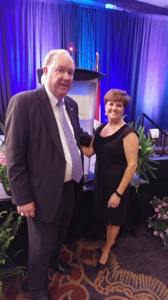 Great to be with Robin Nicholson, Duke Energy at the NC Science, Mathematics and Technology Education awards banquet. #LeadershipMatters #NCSupers #ncsmt2018