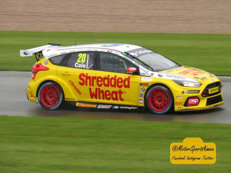 MotorSportAimee's tweet photo. Great first day of @DunlopBTCC at @DoningtonParkUK . Slightly soggy but a fantastic day at my favourite circuit. Congrats @racerjimmy on 12th, looking forward to race day tomorrow (The @Motorbase #shredded cars make great photographs 😍) #btcc #imwithmotorbase https://t.co/D3YTdzLkNU
