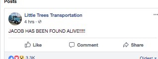 TRANSPORTATION ALERT SYSTEM - FOUND MISSING DRIVER