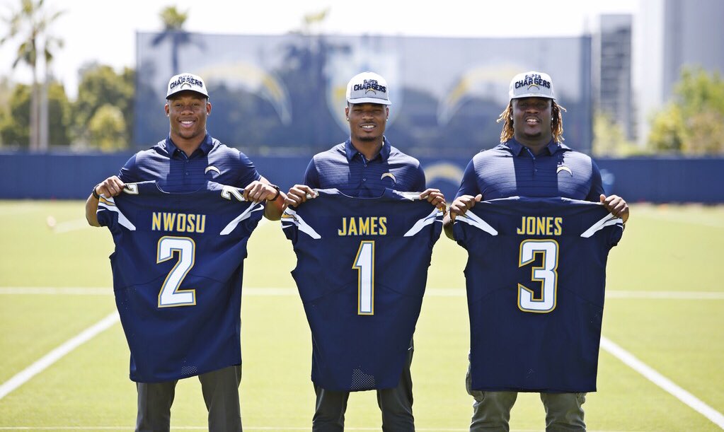 chargers's tweet photo. Looking good in Blue &amp; Gold. ⚡️ https://t.co/3NjSBoNgOi
