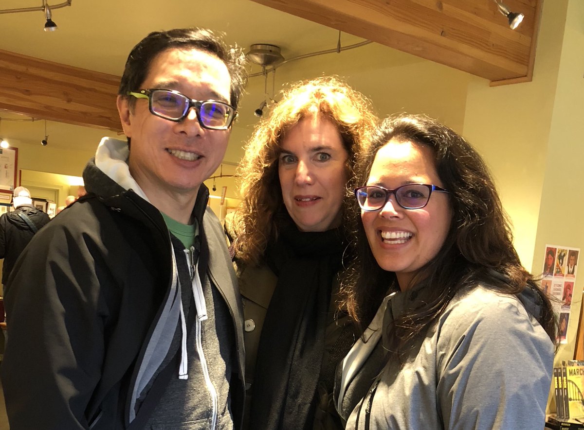 kalekim's tweet photo. Caught up with @moiraverse at @queenannebookco! So fun to celebrate indie book stores at #SEABookstoreDay. #nerds4words https://t.co/d2WRNGs2ZY