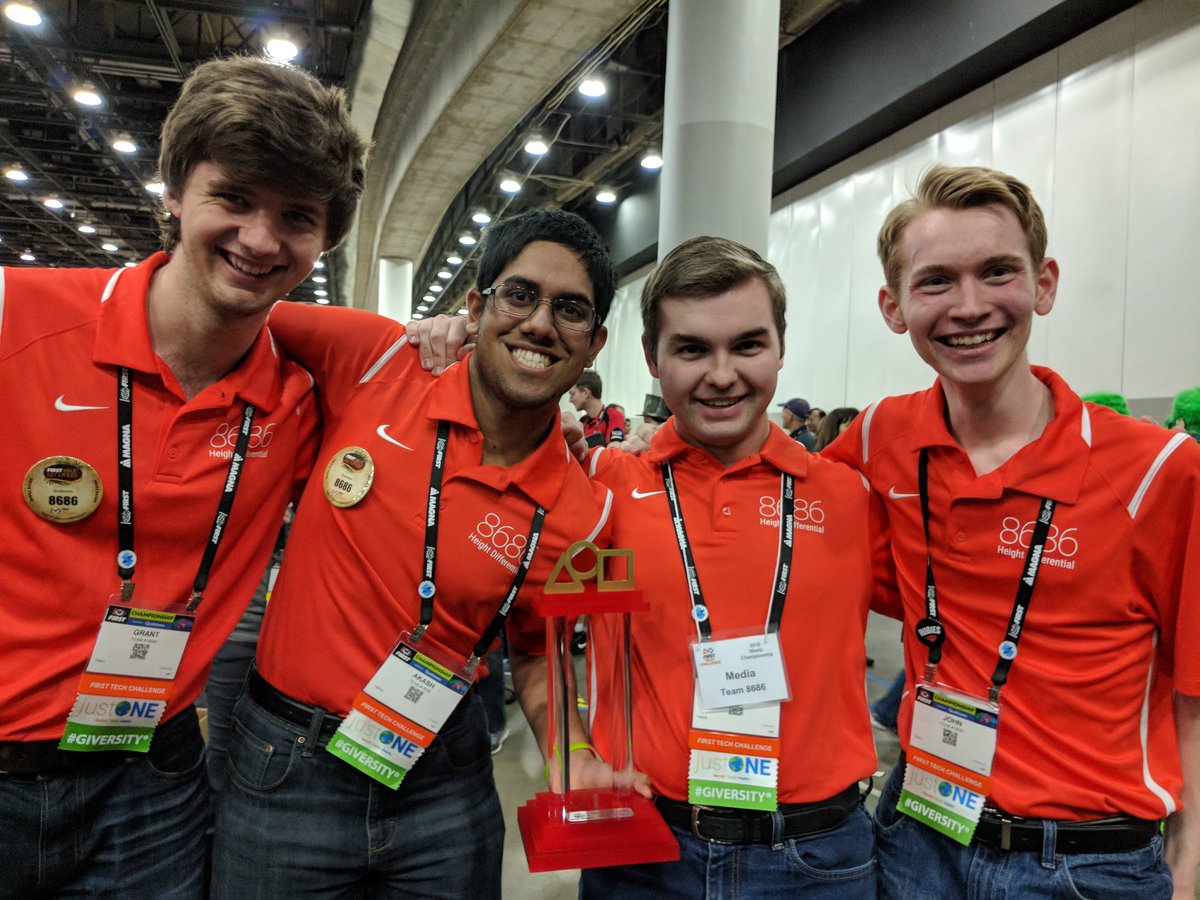 We are honored to be nominated for #FIRSTChamp Inspire alongside <a href="/GGRobotics/">Green Girls FTC 7190</a> <a href="/WizardsExe/">Wizards.exe</a> and <a href="/6055Gearticks/">Gearticks</a>! Congrats and best wishes to you all!