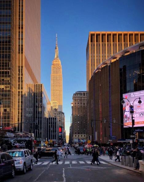 El Empire State Buiding visto desde el Madison Square Garden 🗽❤️🗽