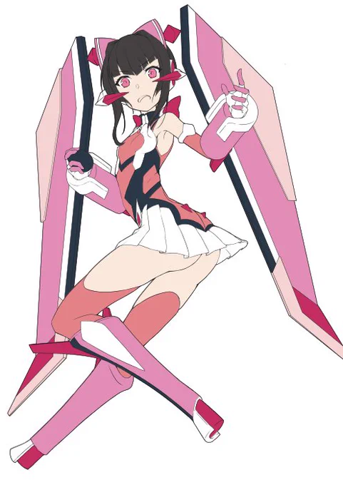 昨日配信で描いてたラクガキ調。また後で色塗り配信しますかー 