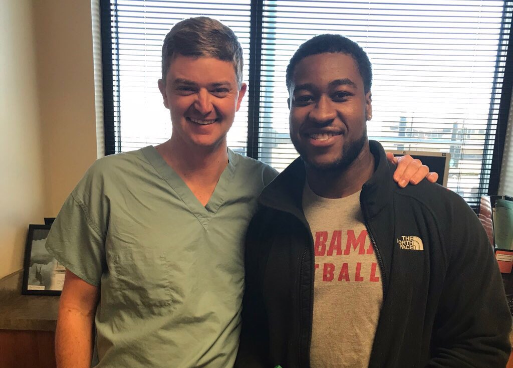 AndrewsSportMed's tweet photo. Congrats to @iam_sdh20 on being drafted by the @Redskins in the #NFLDraft . The hard work & perseverance paid off! Good luck in #DC. #RollTide #BamaDraft https://t.co/cARoo2ruzl