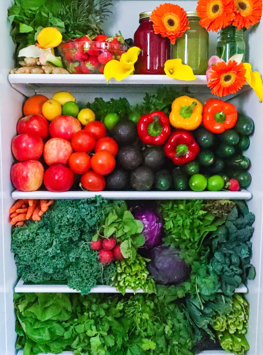 FullyRaw's tweet photo. MY FRIDGE IS FILLED WITH LIFE! 🍓🍇🍉🍊🥒🥕✨ Prepping for the 7-Day #FullyRaw Juice Cleanse Challenge! Join Now: https://t.co/m9qgKhIo8i https://t.co/l2X1RALAKo