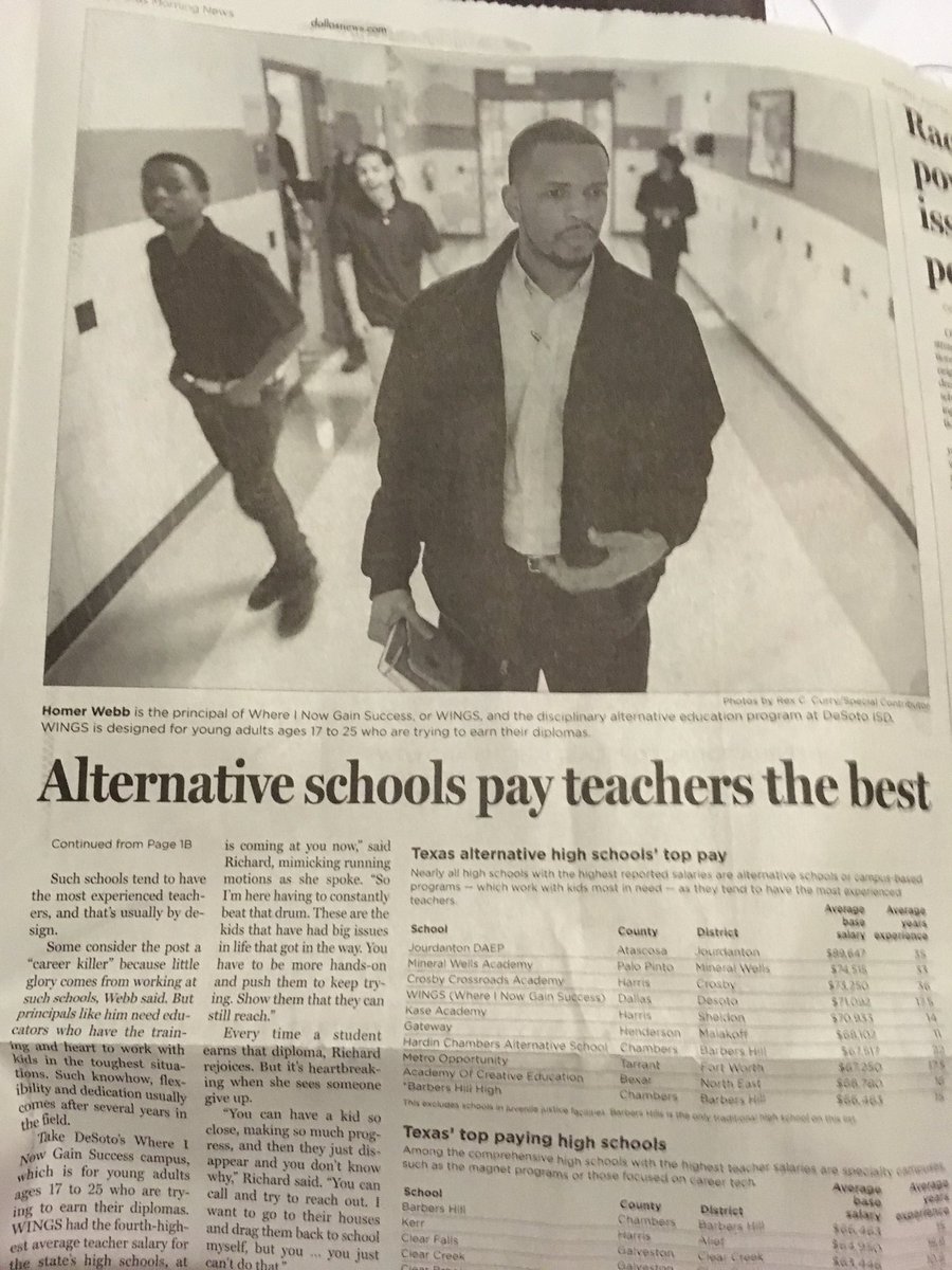 H.D. Webb, III (@hdwebbiii) on Twitter photo Just sat down to enjoy a baked sweet potato and read the <a href="/dallasnews/">Dallas Morning News</a> and saw this! Article about teacher pay and features @desotoisdengage teachers. Just sat down to enjoy a baked sweet potato and read the <a href="/dallasnews/">Dallas Morning News</a> and saw this! Article about teacher pay and features @desotoisdengage teachers.