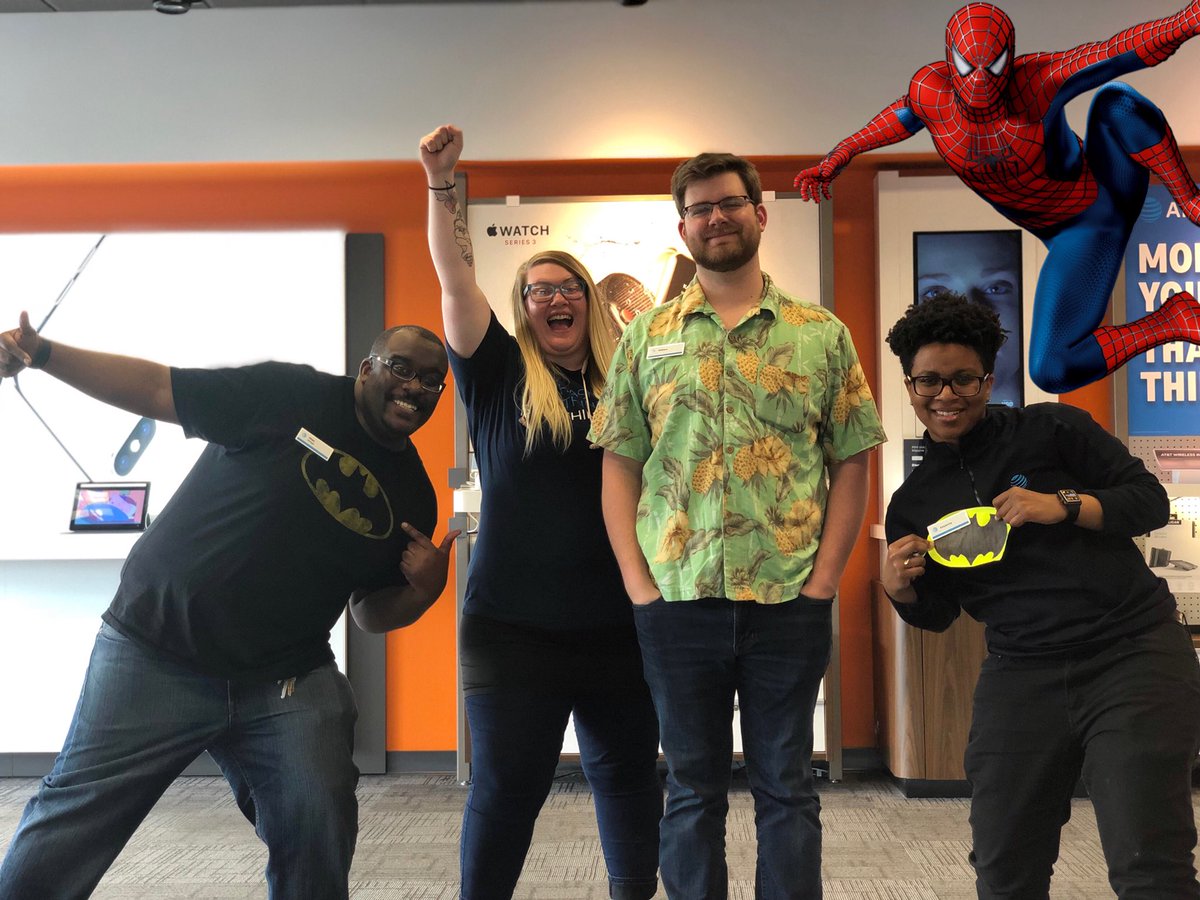 AlHarrison757's tweet photo. Had a great time today with this Super Crew on national superhero day!!
#dtv #dtvnow #2BatPeopleIsBetterThan1 #Regulators #mountup #superherotakeovER #CaptainHawaiianShirt man getting out dtv nows as fast as you can turn the channel!! #goodtimes #supaBritney #lifeatAtt https://t.co/8YsPNOyPtE