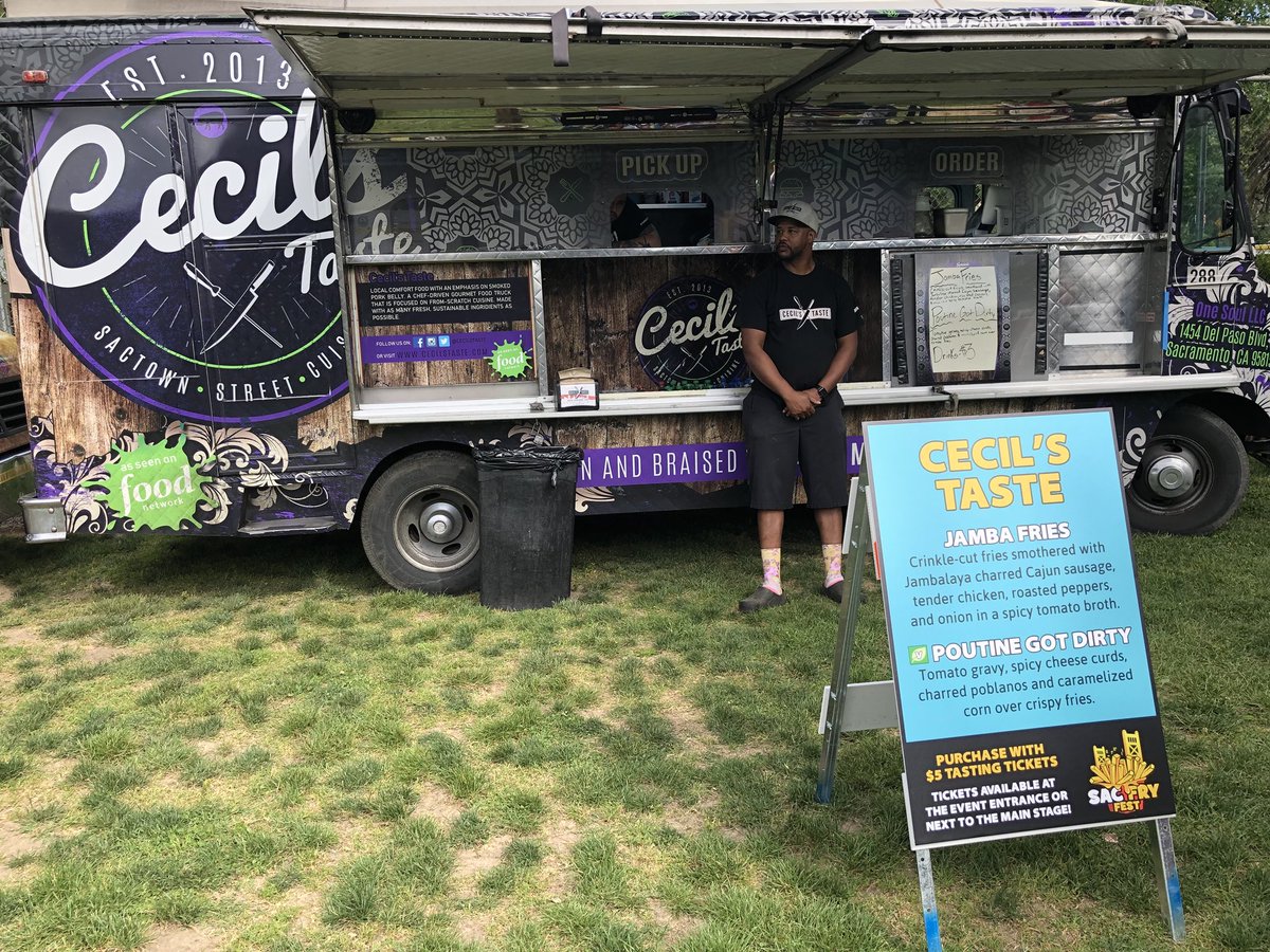 Cecil’s Taste <a href="/CecilsTaste/">Cecil'sTaste</a> with <a href="/chefcec/">Cecil L Rhodes II</a> at the helm 🍟 #sacfryfest