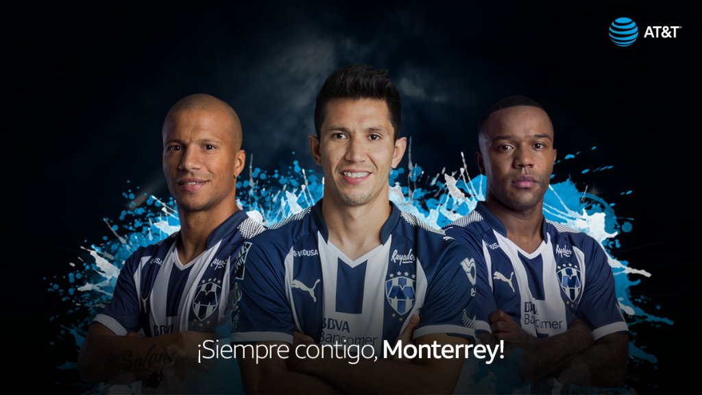 ATTMx's tweet photo. Caminemos juntos en el territorio albiazul y vivamos la pasión del Clásico del Norte entre @Rayados y felinos. #RayadosATT https://t.co/ArgMvTsMAr