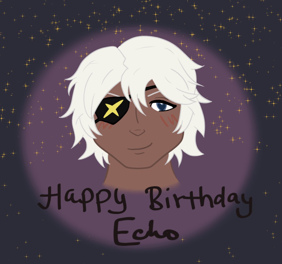 bday doodle i did for @/crowquettes 
(4/22)