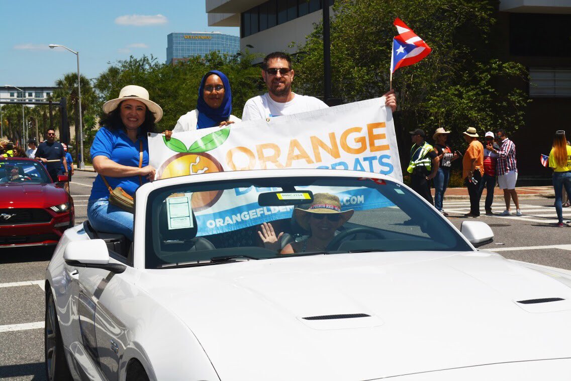 .@FlaDems were well represented today in 
@citybeautiful #PuertoRicanParade @RepDarrenSoto @CarlosGSmith @AnnaForFlorida @OrangeDemsFL