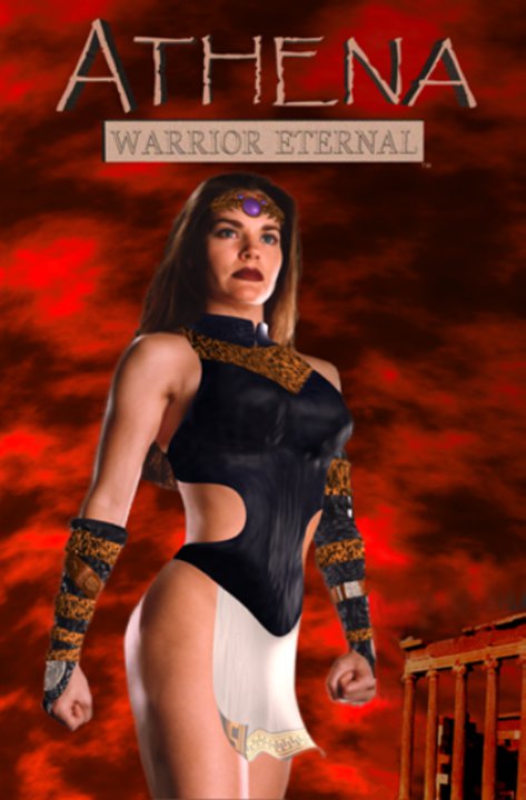 OneBrooks's tweet image. #NationalSuperheroDay The cover for a comic book I created with the aptly named goddess of wisdom... Athena Massey. #Superhero #Warrior  #GoddessofWisdom #comicbook